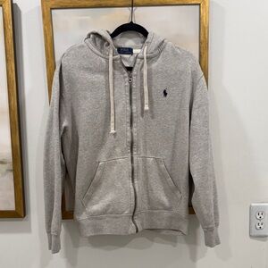 Polo Ralph Lauren Grey Zip Up Hoodie L
